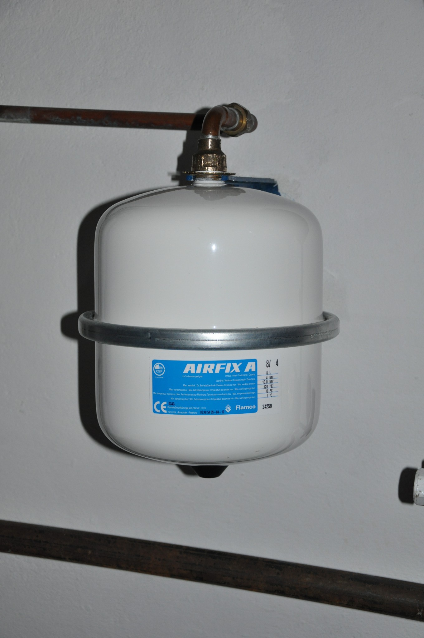 Flamco Airfix A 8 Liter Ausdehnungsgefäß Trinkwasser 